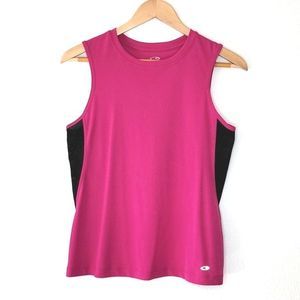 CHAMPION Pink Black Lightweight Workout Exercise Athletic Tank Top size S